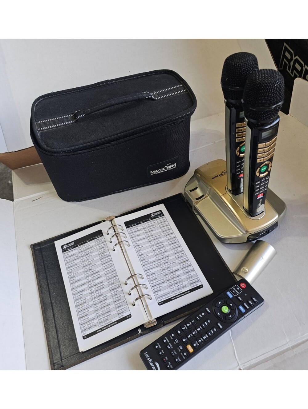 USED - Magic Sing ET23KH Wireless Karaoke System (Missing Pieces / Heavily Used)